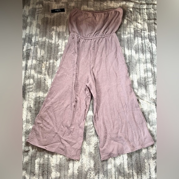 Thanks a Yacht Dusty Lavender Strapless Jumpsuit Size Medium - Picture 3 of 7